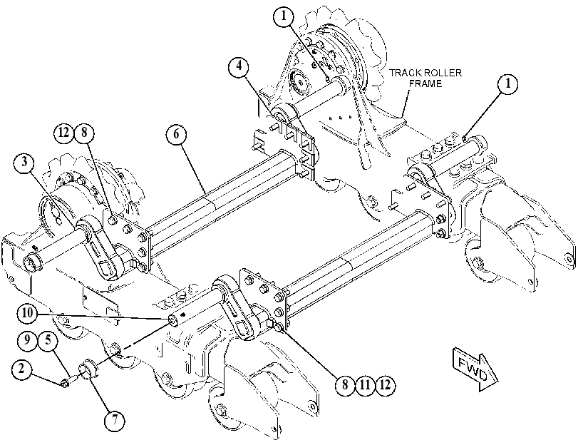 AXLE GP-UNDERCARRIAGE 5123450 CAT
