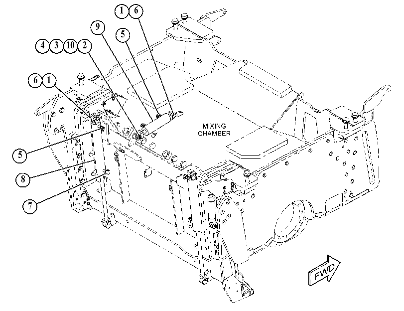 CYLINDER & MTG GP-HYDRAULIC 5619971 CAT