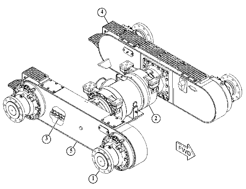 AXLE AR-REAR 5637617 CAT