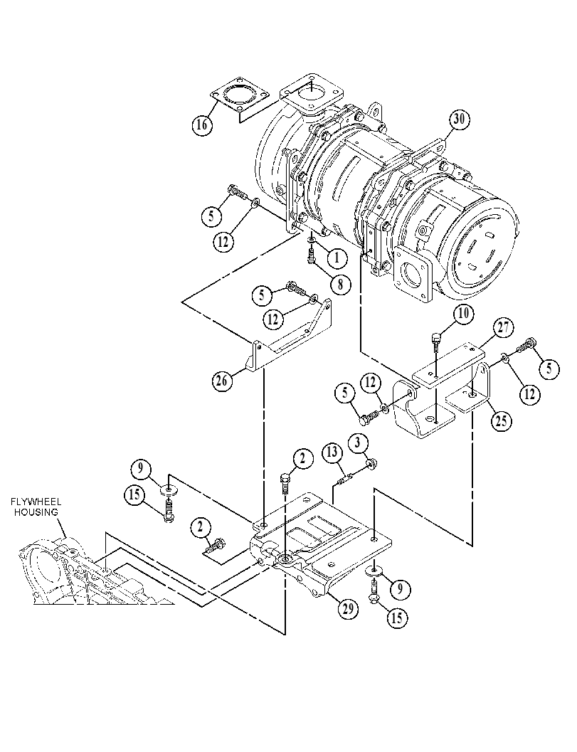 FILTER & MTG GP-EXHAUST 5723695 CAT