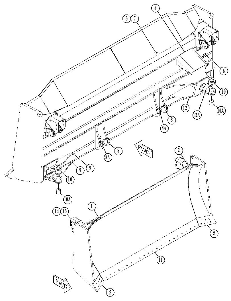 BLADE AS-SEMI-UNIVERSAL 5698800 CAT