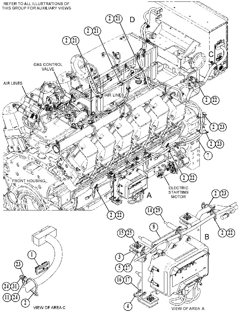 Проводка двигателя 3571646 CAT