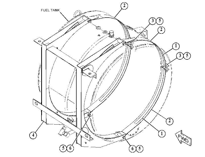MOUNTING GP-FUEL TANK 5391940 CAT