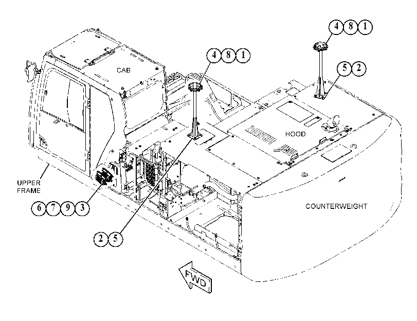 ANTENNA & MOUNTING GP 5220436 CAT