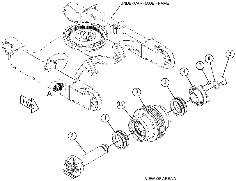 ROLLER GP-TRACK-CENTER FLANGE 5200350 CAT
