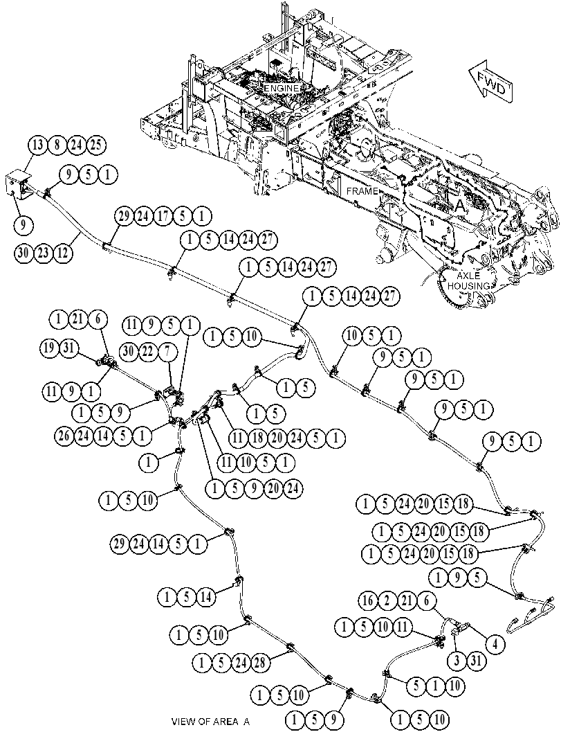 Проводка шасси 5314597 CAT