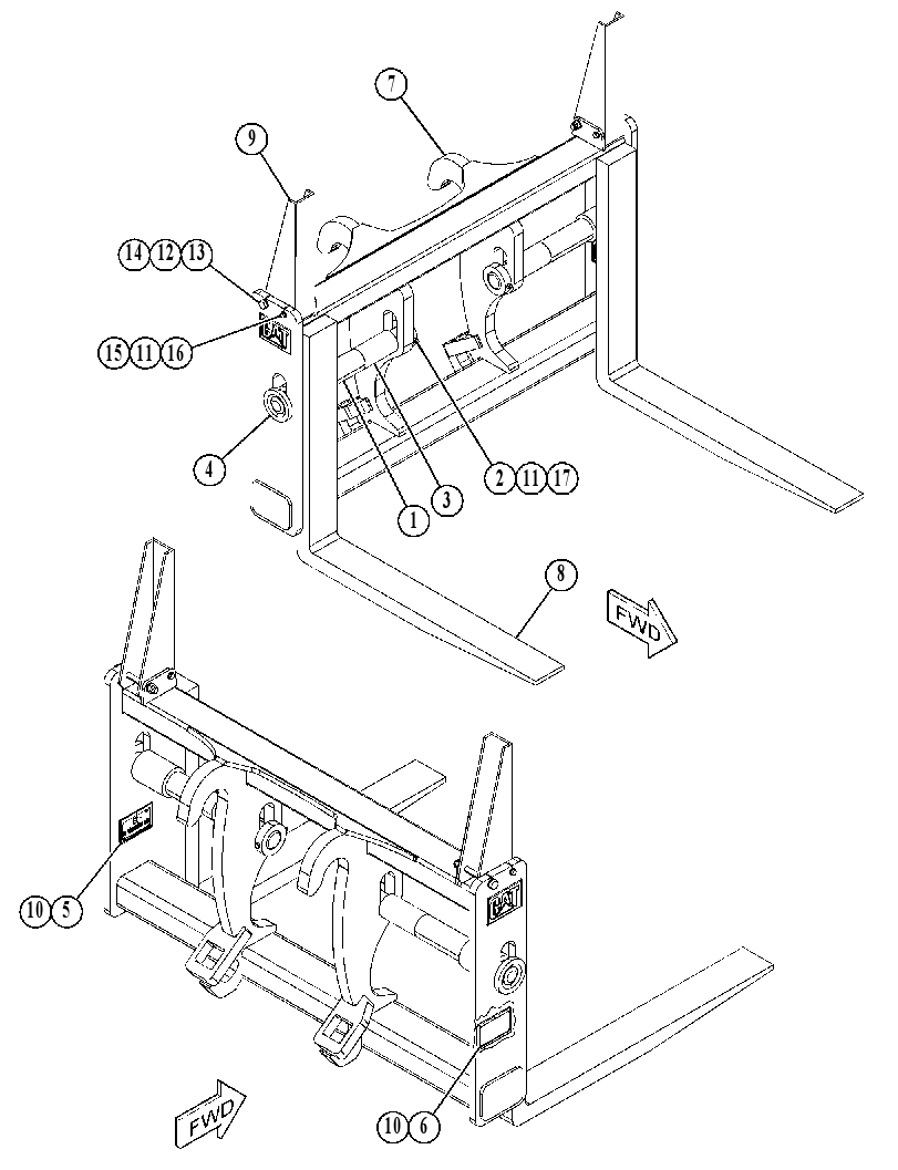 FORK GP-LOG & LUMBER 5203470 CAT