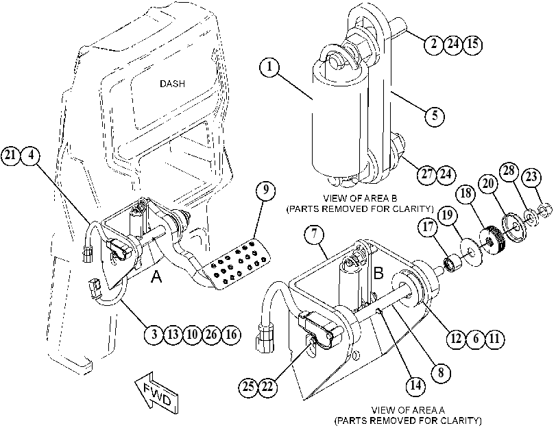 PEDAL GP-GOVERNOR & BRAKE 3939698 CAT