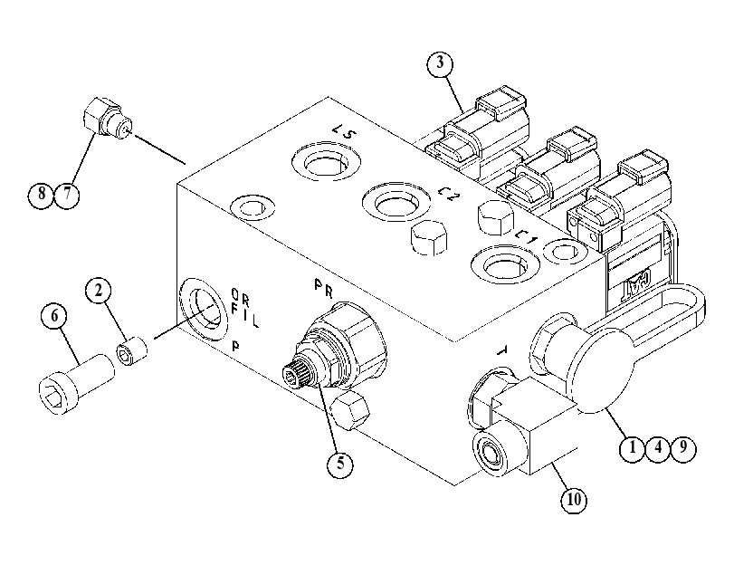 VALVE & MTG GP-COUPLER 3521108 CAT
