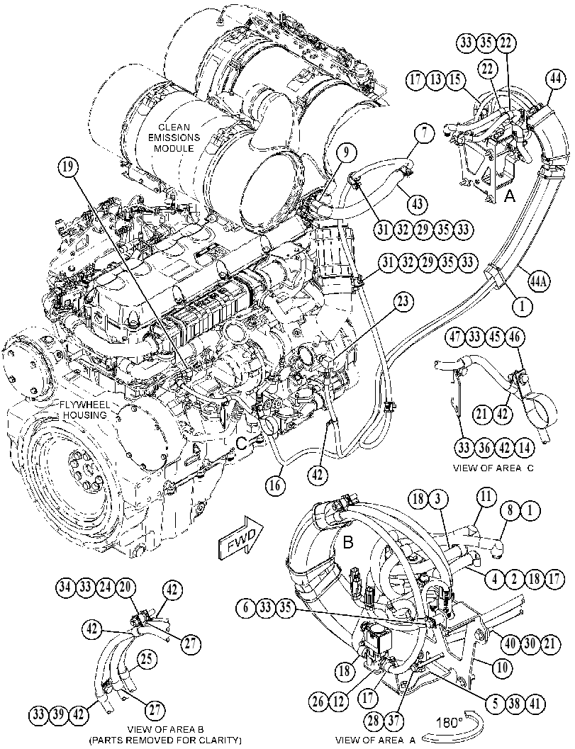 Трубопроводы AdBlue 3682203 CAT