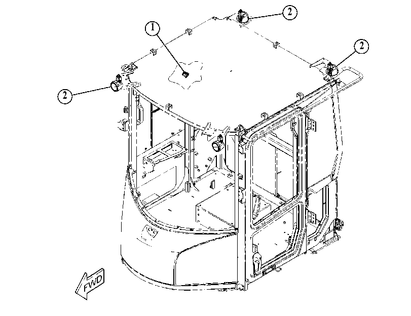 Освещение прожекторное 4510679 CAT