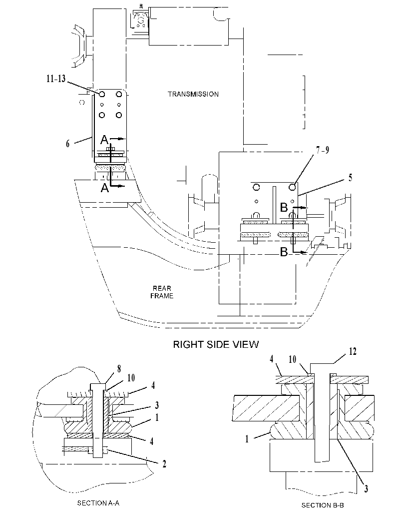 SUPPORT GP-TRANSMISSION 2517821 CAT