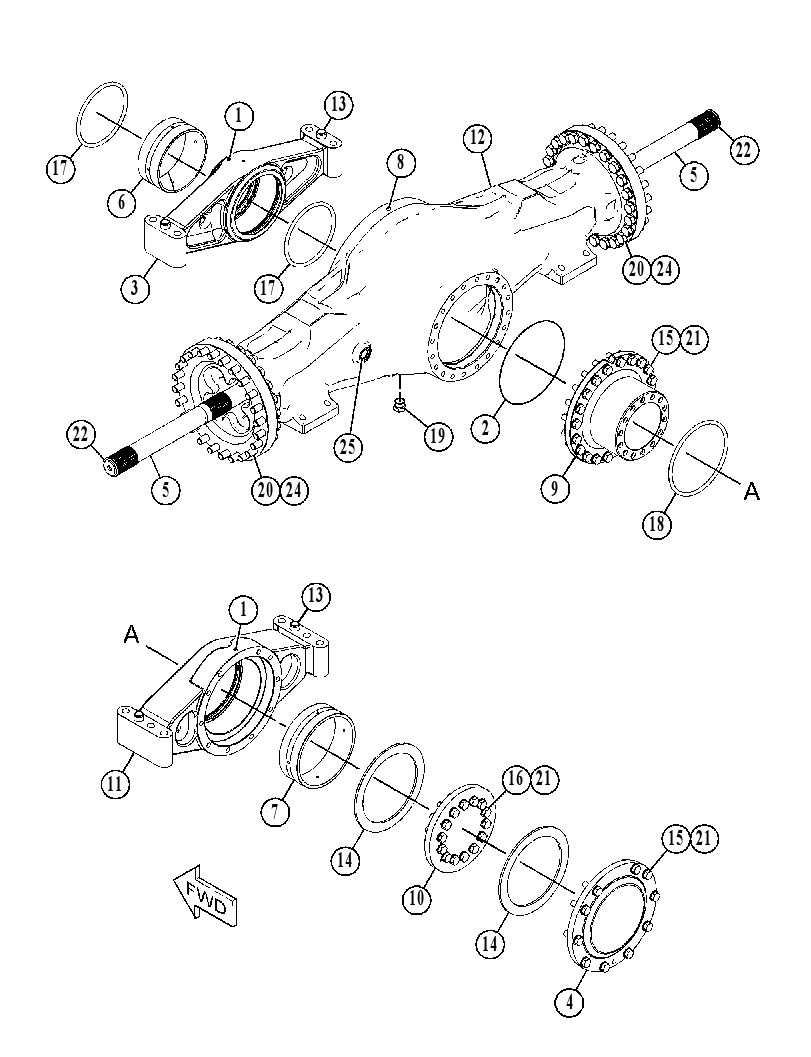 AXLE GP-OSCILLATING 4650622 CAT