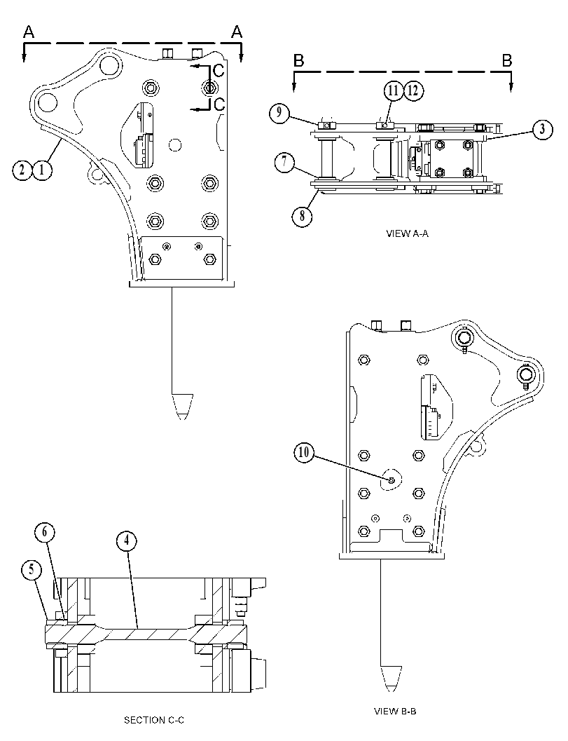 HOUSING GP-HAMMER 4178089 CAT