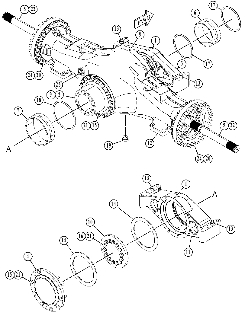 AXLE GP-OSCILLATING 4343947 CAT