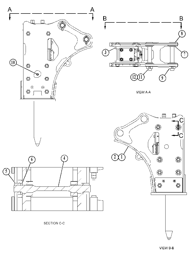 HOUSING GP-HAMMER 4178093 CAT