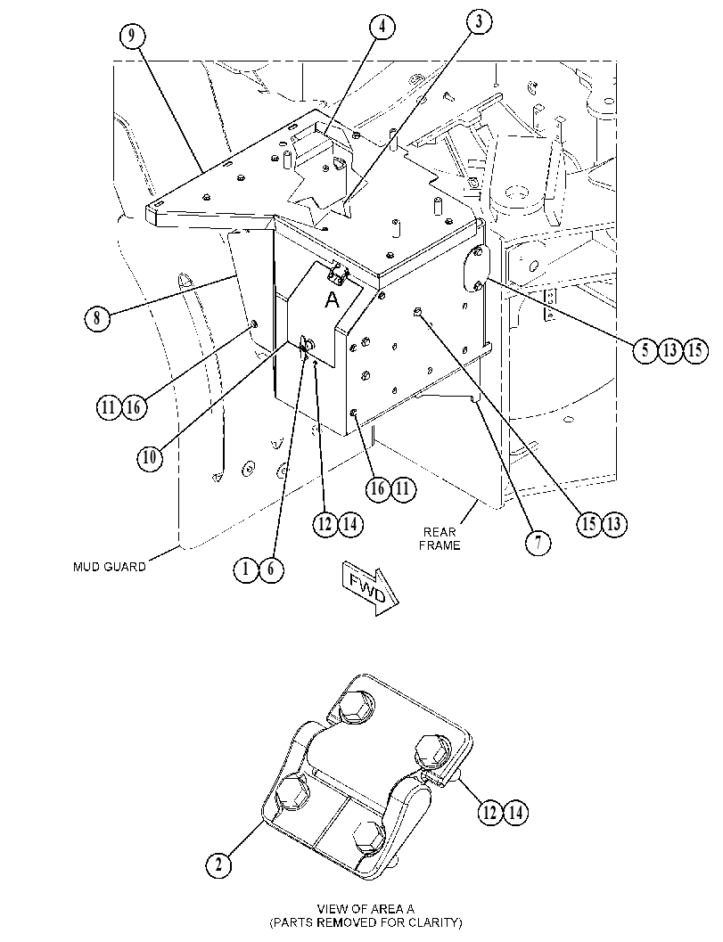 MOUNTING GP-DEF TANK 5490410 CAT