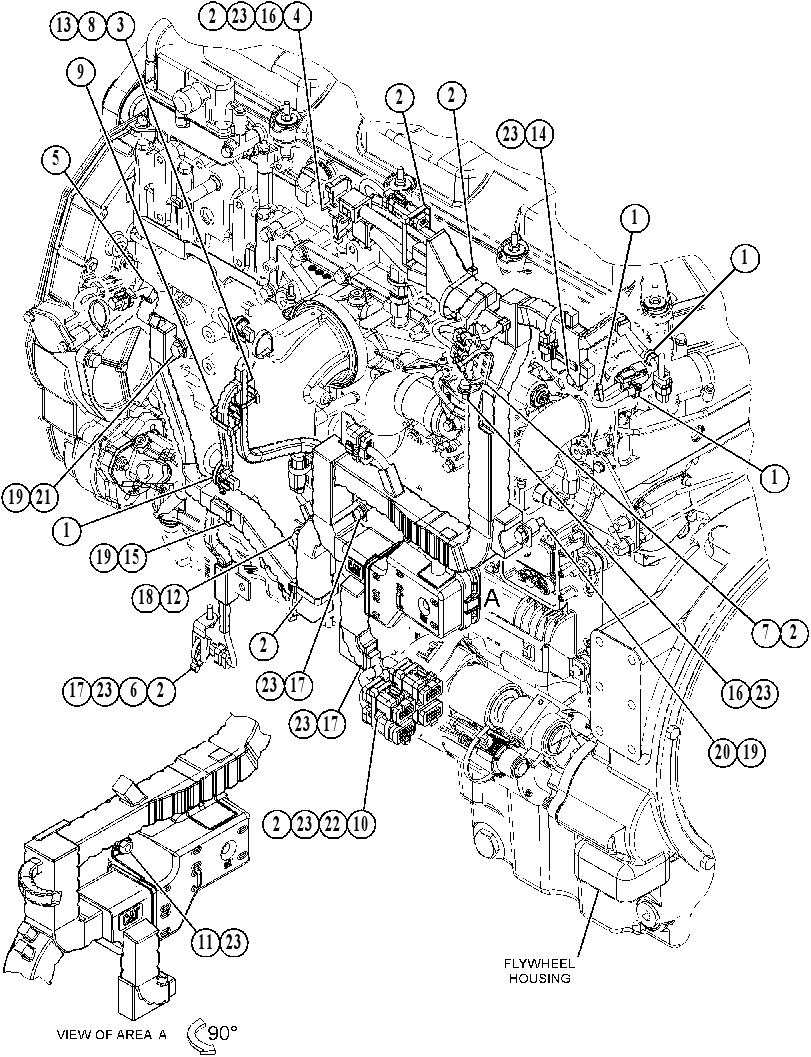Проводка электронного управления 5151637 CAT