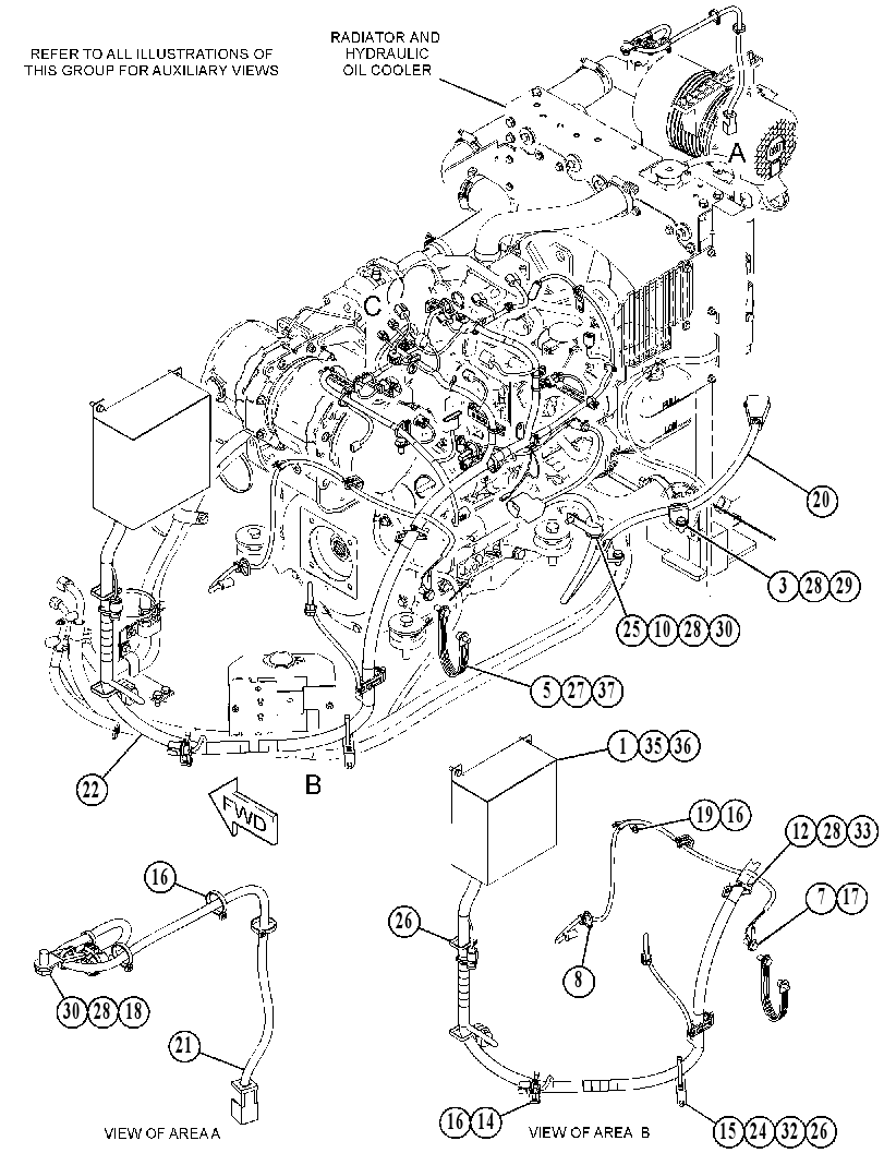 Проводка двигателя 5116227 CAT