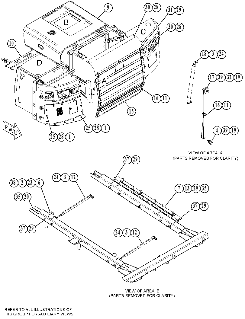 HOOD GP-FRONT 3743011 CAT