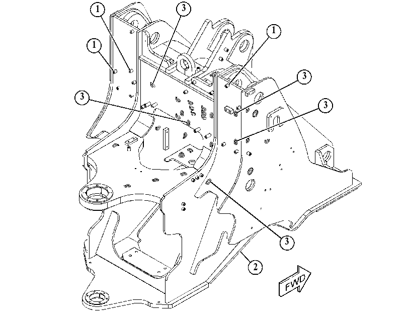 FRAME AS-FRONT 5415214 CAT