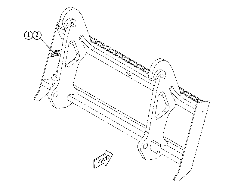 Каретка вил 5553376 CAT
