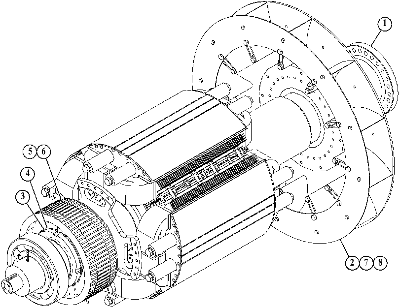 Ротор генератора 5422606 CAT