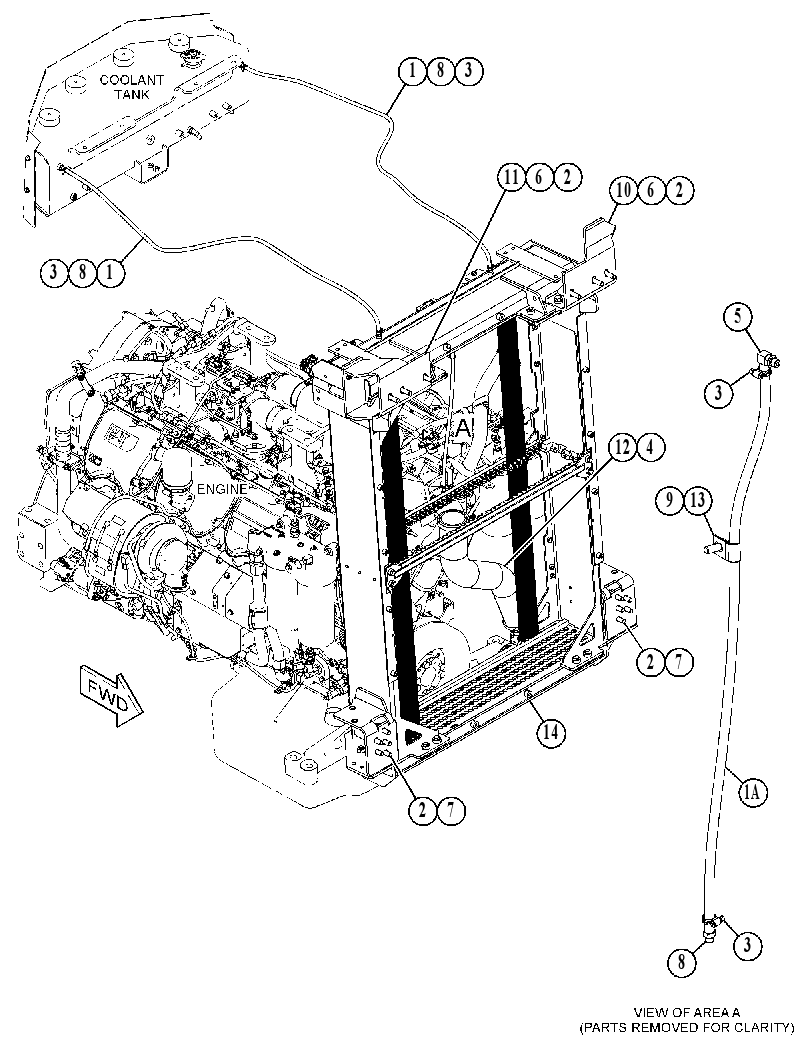 RADIATOR AR 4845552 CAT