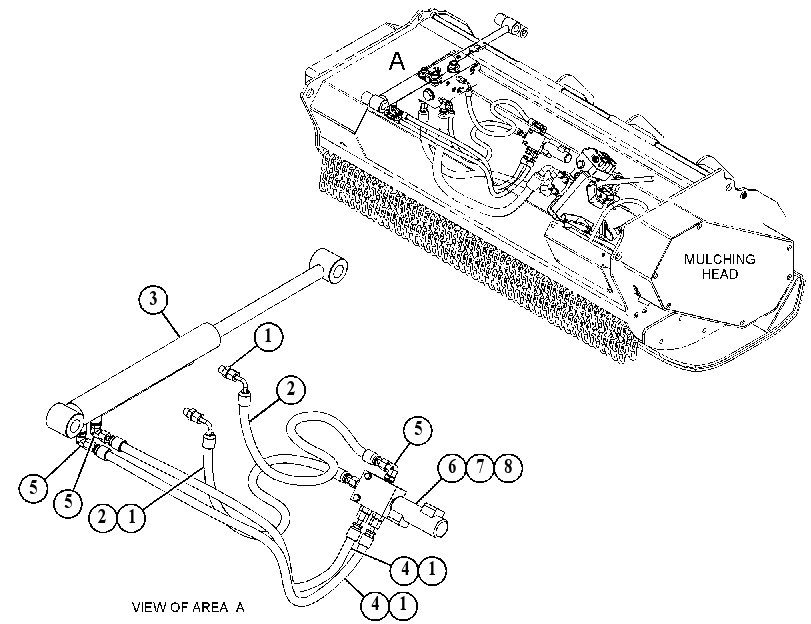 HYDRAULIC GP-MULCHING HEAD 5702008 CAT