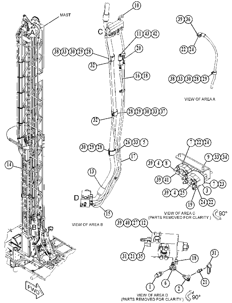 Трубопроводы гидравлические 5131935 CAT