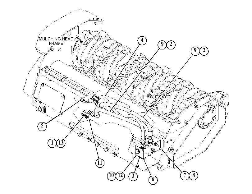 HYDRAULIC GP-MULCHING HEAD 5702007 CAT