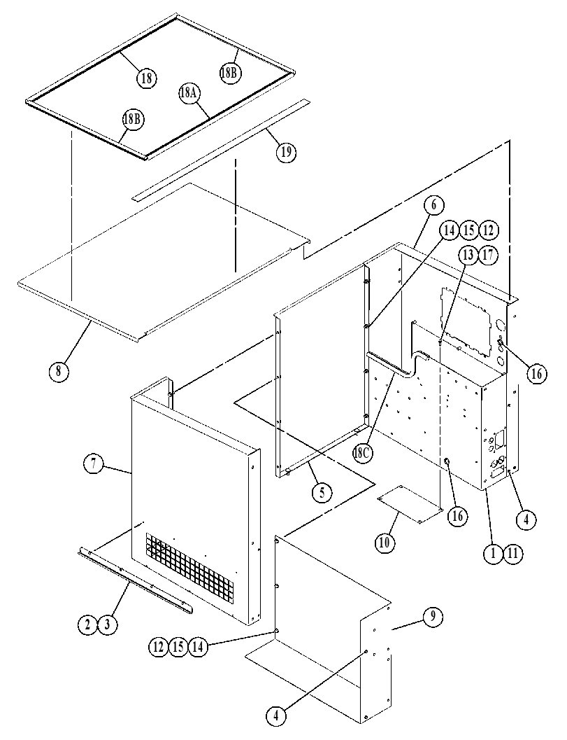 ENCLOSURE GP-GENSET 4755154 CAT