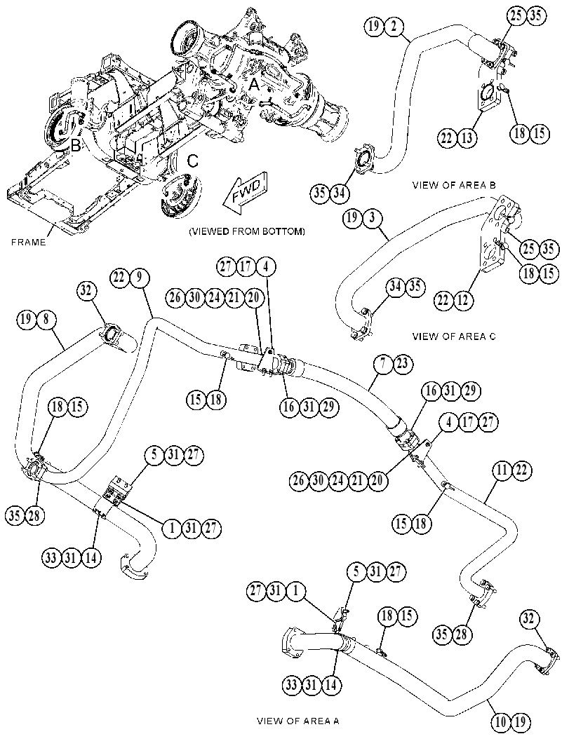 LINES GP-BRAKE COOLING 4391209 CAT