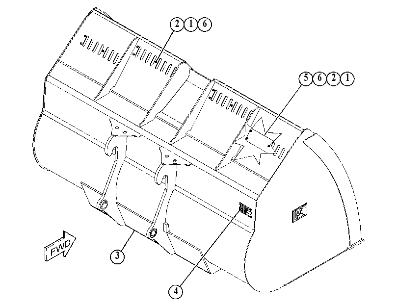 BUCKET GP-LIGHT MATERIAL 5039728 CAT