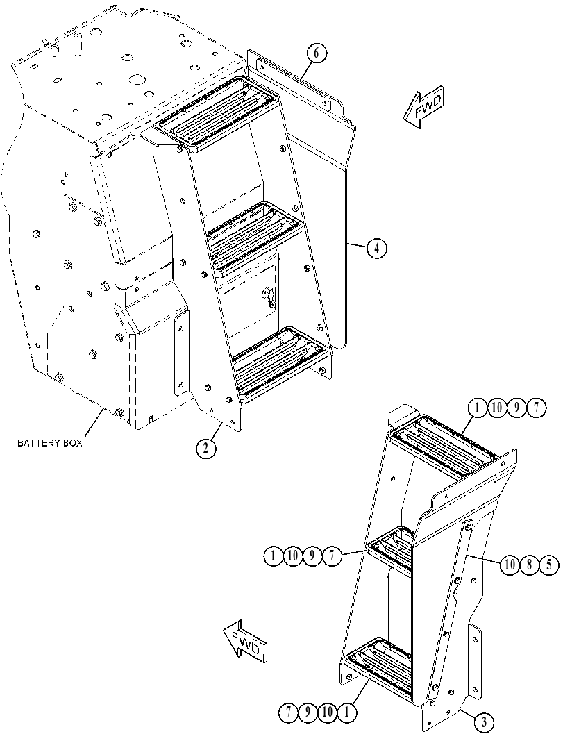 Лестница 3892930 CAT