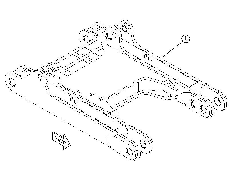 FRAME AS-RIPPER 5486905 CAT