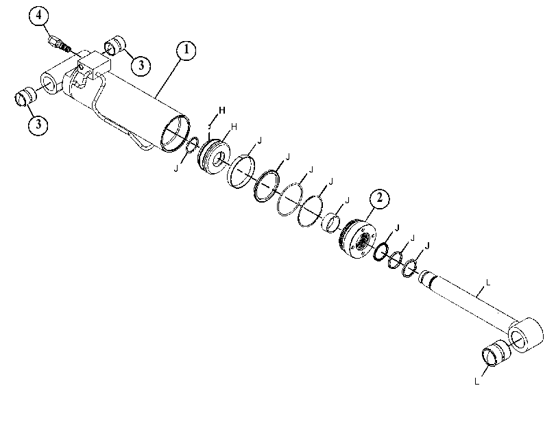 Цилиндр наклона 4699652 CAT