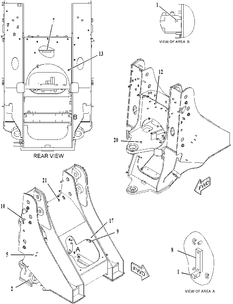 FRAME AS-LOADER 2619414 CAT