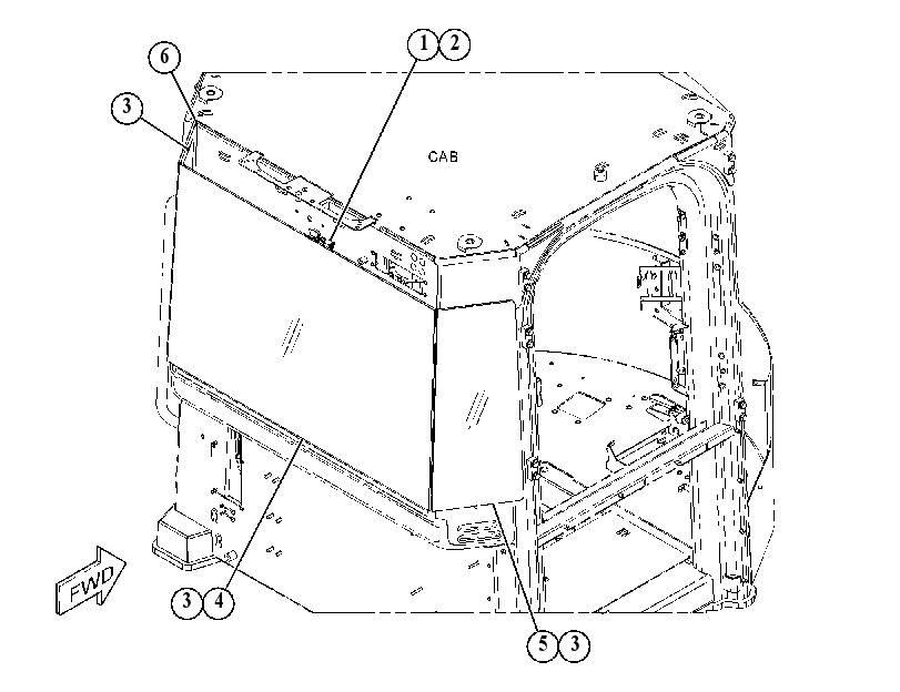 WINDOW GP-REAR 4973834 CAT