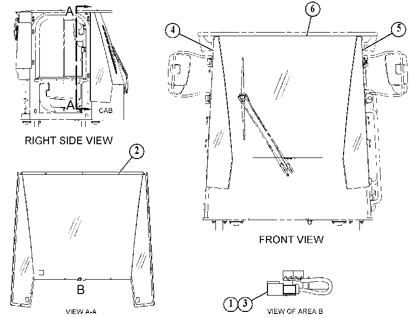 WINDOW GP-FRONT 4973831 CAT