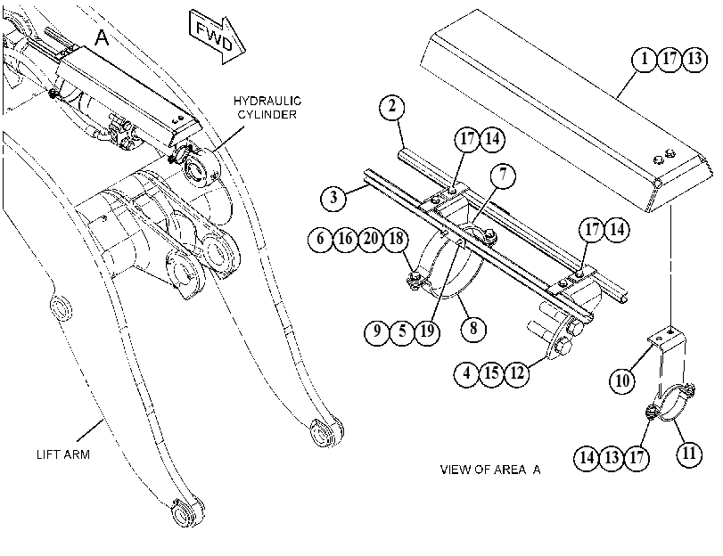 GUARD GP-TILT CYLINDER 5501043 CAT