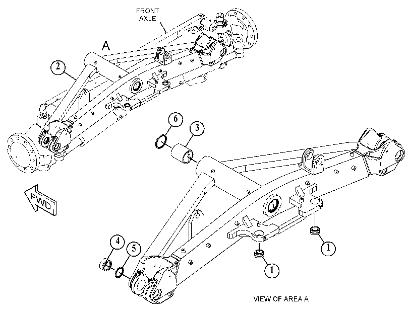 AXLE AS-FRONT 2563904 CAT