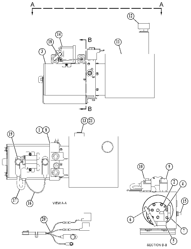 PUMP & MOTOR GP-HOOD TILT 5290203 CAT