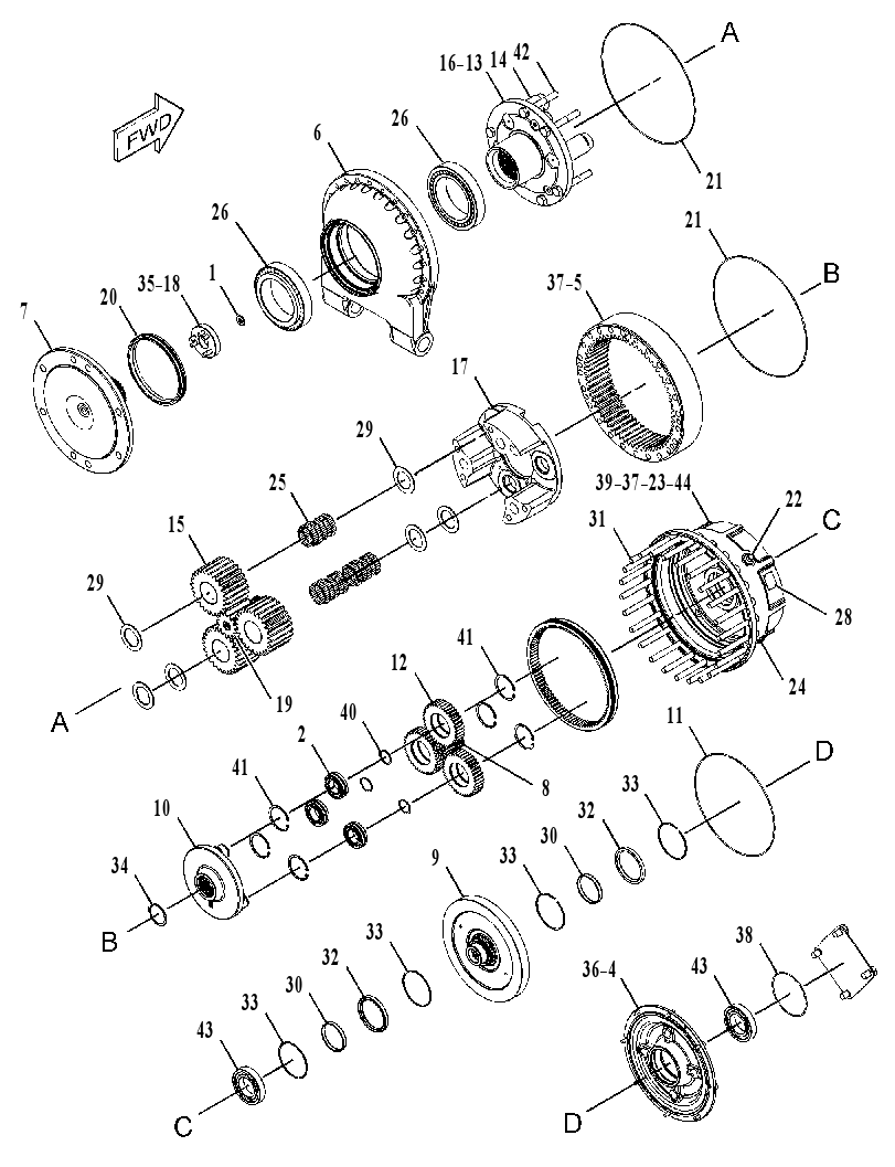 GEAR GP-REDUCTION 3625248 CAT