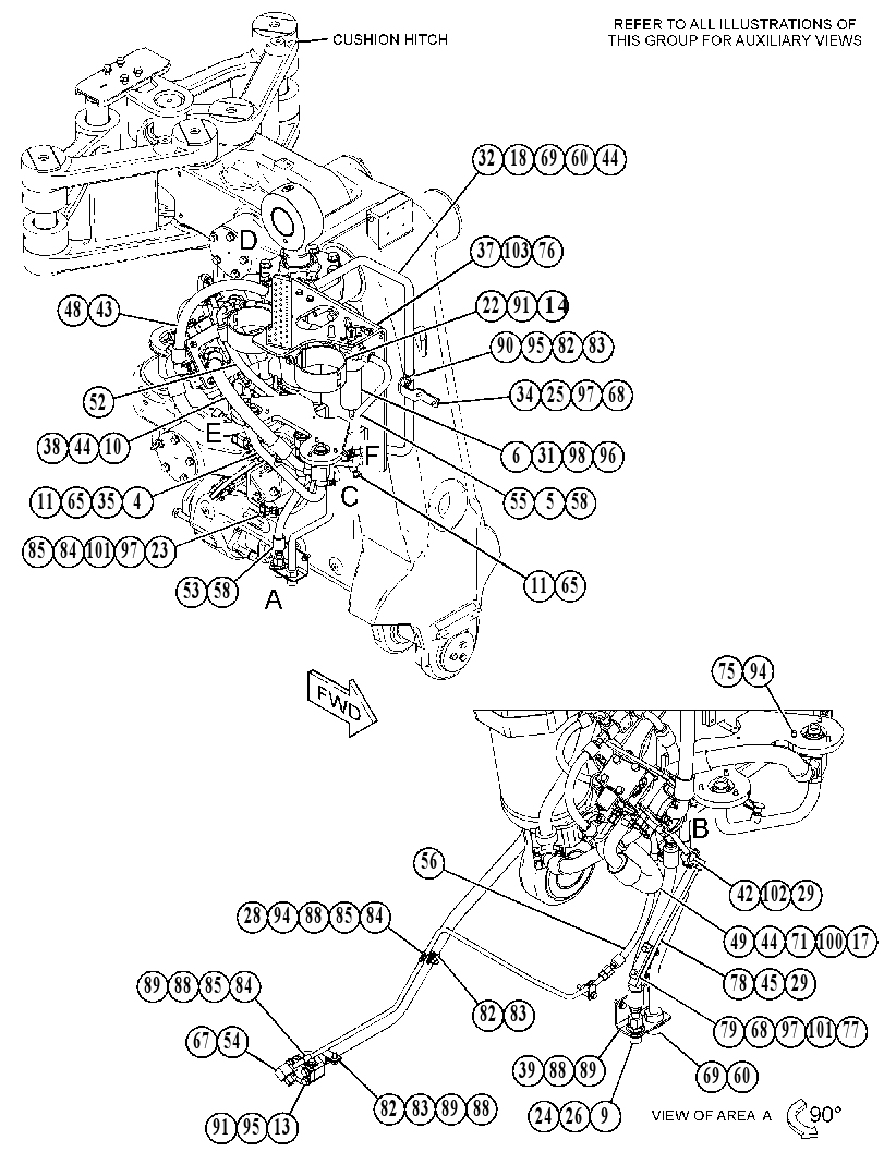 LINES GP-CUSHION-HITCH 4289134 CAT