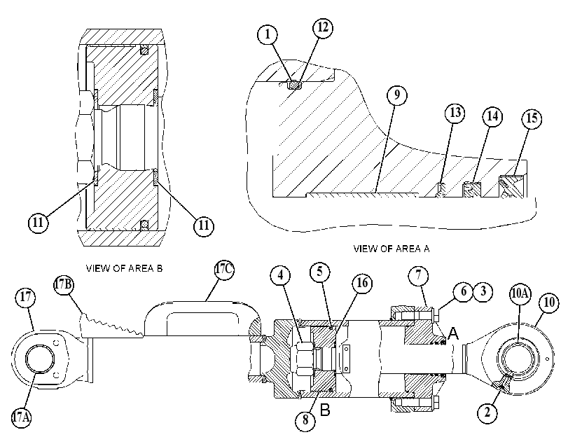 CYLINDER GP-DUAL TILT 5218393 CAT