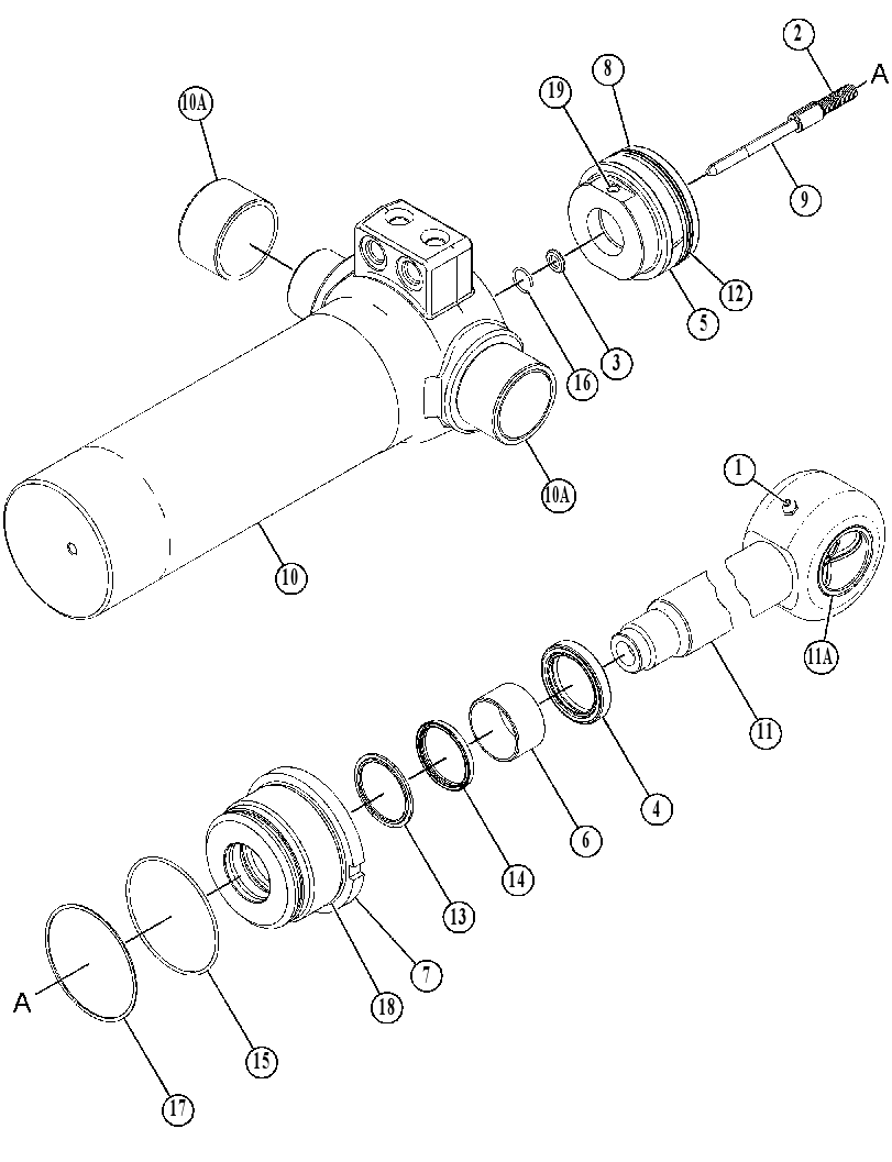 CYLINDER GP-SWING 2974896 CAT