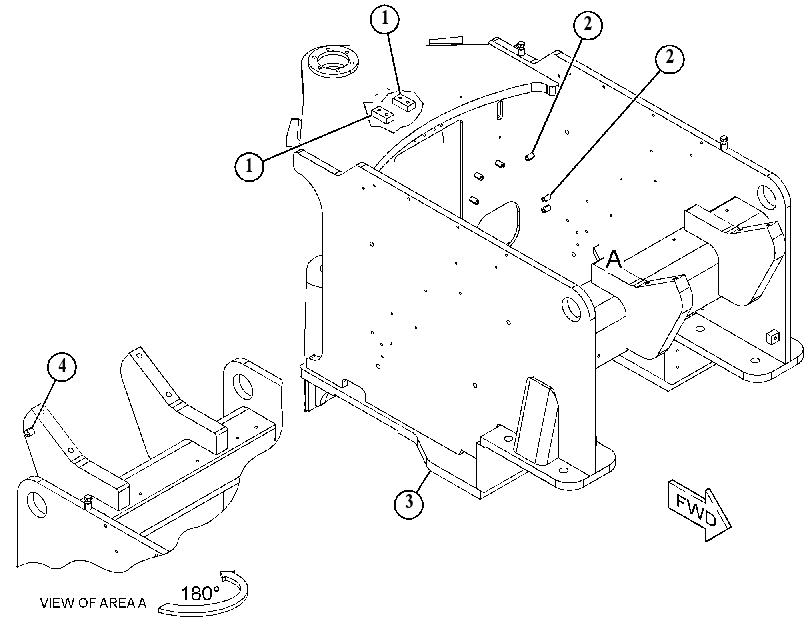FRAME AS-FRONT 4612677 CAT