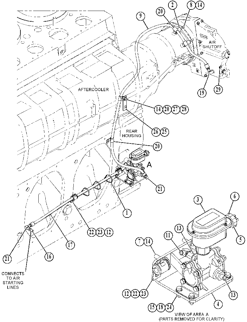 LINES GP-AIR SHUTOFF 5533251 CAT