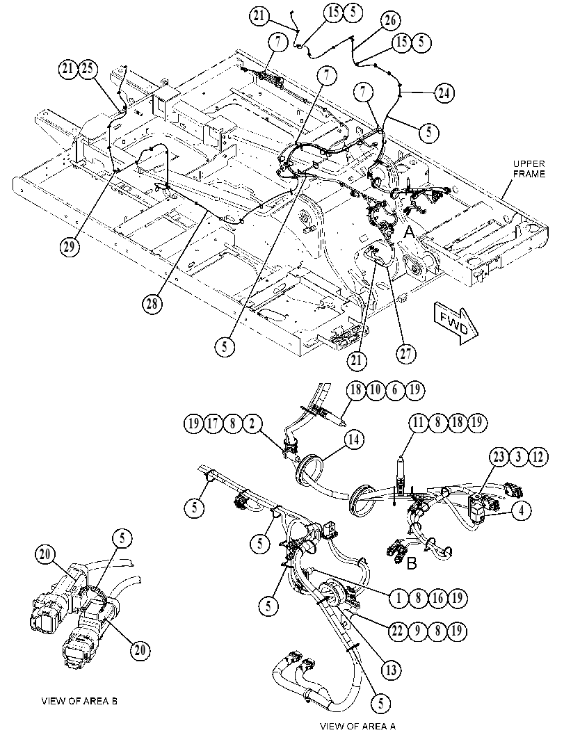 Проводка шасси 5220503 CAT